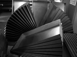 sheet metal tray custom retail