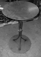 salon metal display