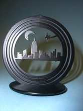 custom metal 3-d 3d nyc new york skyline ornament