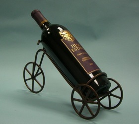 metal wire wine display tricycle