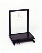colgne sample holder with draw metal 