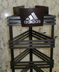 adidas shoe display rack store retail fixture 