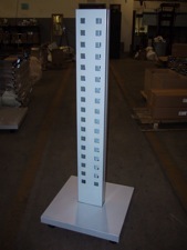 floor stand free standing metal rolling merchanidser