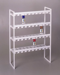 invertible paint display metal shelve store shelf fixture 