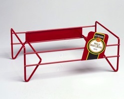 case stand metal floor display liquor wine wire
