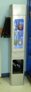 chiller cooler bottle liquor  display metal illuminated absolut