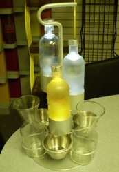 bottle gortifier illuminated caddy absolut liquor metal 