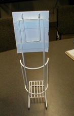 wire bottle display custom metal