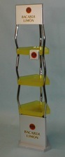 Bacardi wave tube rack display 