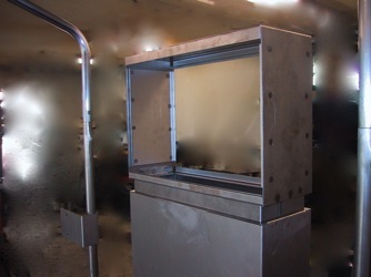 surround sound system display metal sheet metal wire tubing illuminate interactive