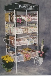 metal waverly flower cart wallpaper display custom