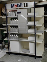 mobil motor oil display store fixture 
