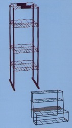 wire liquor display custom counter metal floor