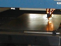 Laser cutting metal