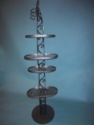 wine vine display wire curved metal custom