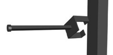 custom locking metal display arm tube 