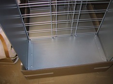 sheet metal and wire display frame custom 