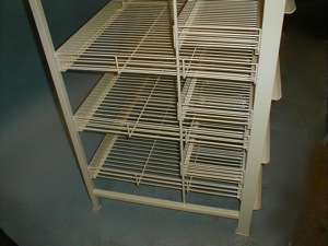 gravity feed custom wire display wallpaper 